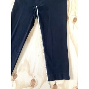 Talbots  Ankle Pants Size 16 Black  Cotton Stretch Straight Leg